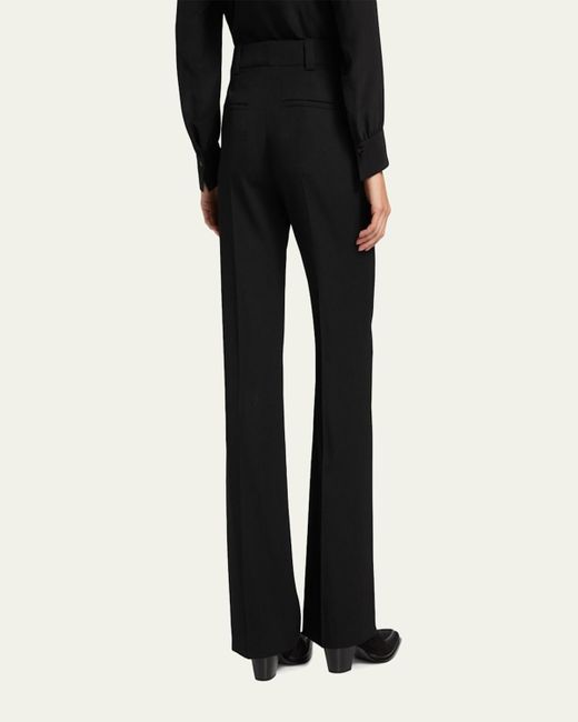 Chloé Black Tailored Stretch Wool Trousers