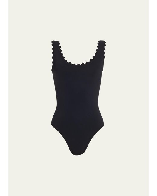Karla Colletto Blue Ines Underwire One-piece Swimsuit