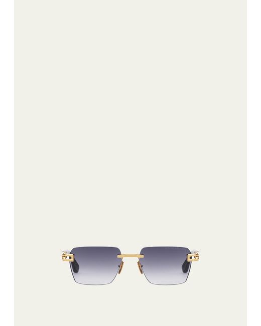 Dita Eyewear Natural Meta Evo One Rimless Rectangle Sunglasses for men