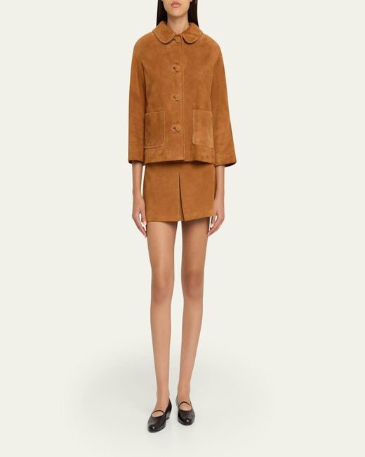 Marc Jacobs Brown Suede Doll Jacket