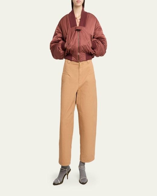 Chloé Red Short Bomber Jacket