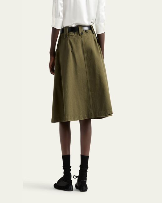 【関税&送料込】Prada Army Green Cotton Skirt Prada Army Green Cotton Skirt | italist