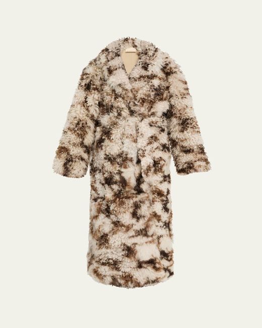Ulla Johnson White Ceryse Long Shearling Coat