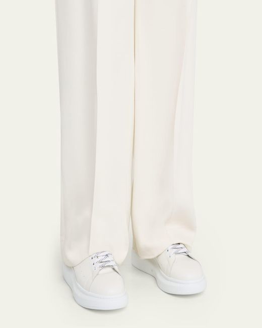 McQueen White Leather Oversized Sneakers for men