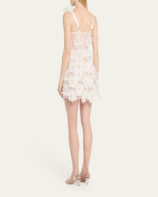 Bronx and Banco Natural Rosalie Sequin-Embellished Applique Mini Dress