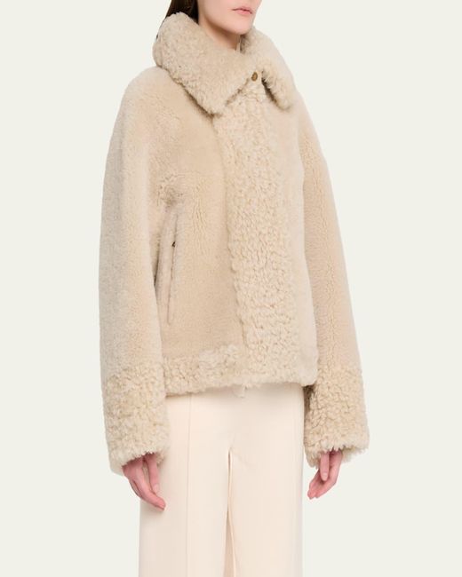 Moncler Natural Gobain Shearling Jacket