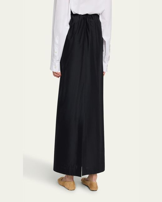 The Row Black Saul Maxi Skirt With Pockets