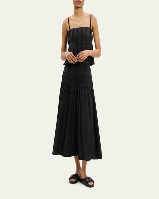 Theory Black High-Rise Yoke Skirt