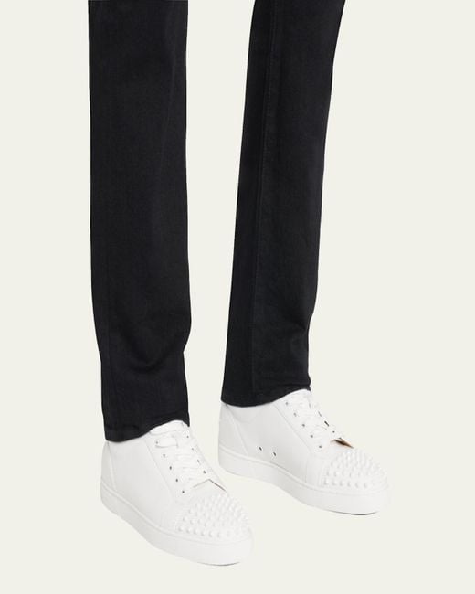 Christian Louboutin Natural Louis Junior Spiked Low-Top Sneakers for men