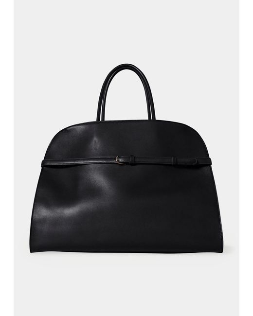 The Row Margaux 15 Saddle Top-handle Bag in Black | Lyst