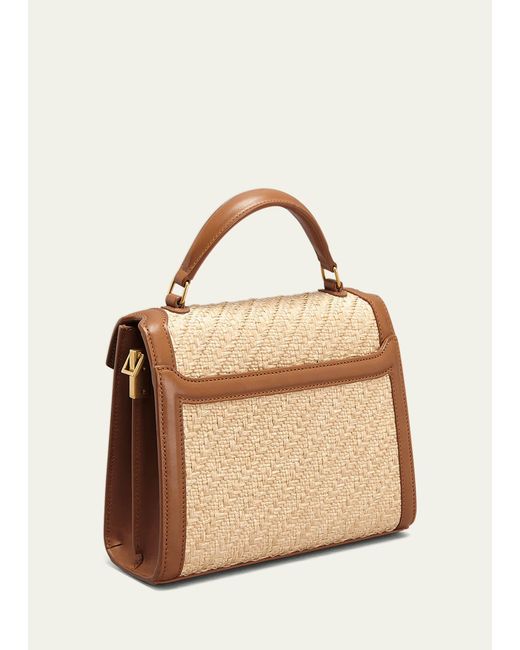 Saint Laurent Cassandra Mini Ysl Top handle Crossbody Bag In