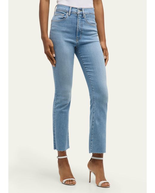 Veronica Beard Blue Beverly Skinny-flare Ankle Jeans