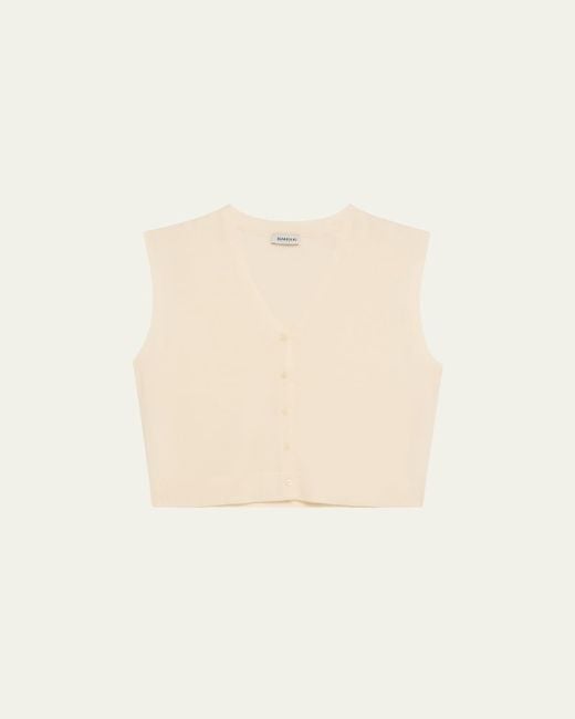Jonathan Simkhai Natural Rozzi Cashmere Vest