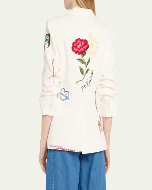Cinq À Sept Natural Cheyenne Scrunched Summer Love Blazer