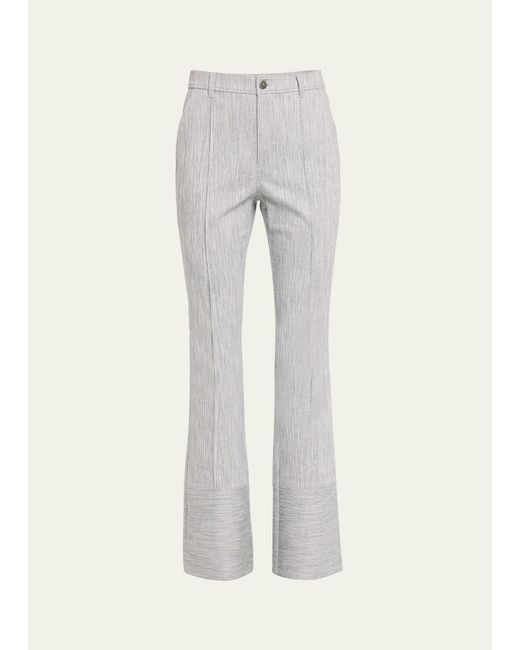Cinq À Sept Gray Evelyn Two-tone Flare Pants