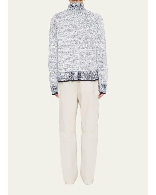 3.1 Phillip Lim Gray Marled Full-zip Cardigan Sweater for men