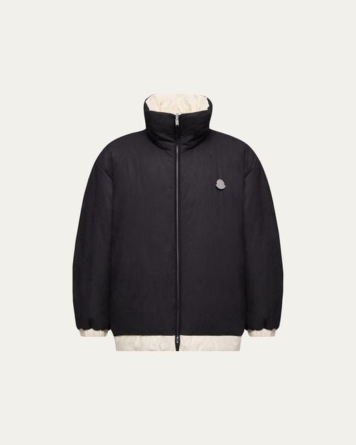 Moncler Genius Men's Blue X Jil Sander Penguinone Reversible Short Down Jacket