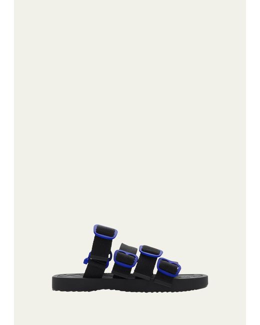 Burberry Roper B buckle Strap Sandals in White for Men Lyst