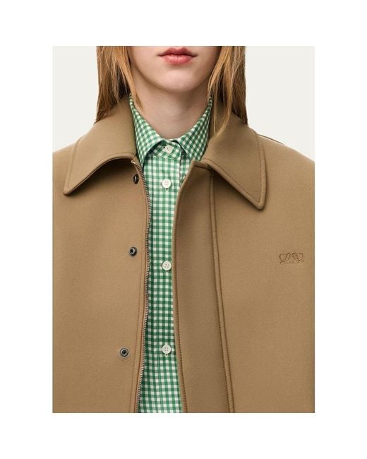 Loewe Natural Cotton Twill Drawstring Balloon Jacket