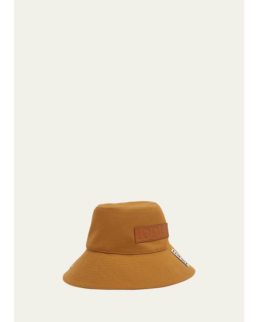 Loewe Natural Fisherman Orange Bucket Hat