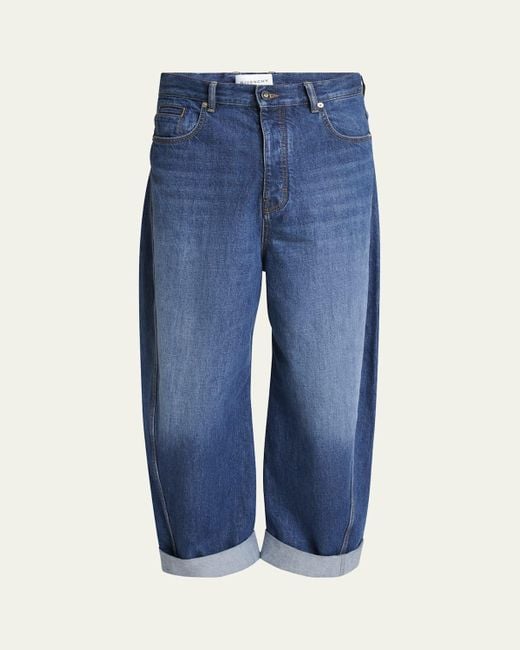 Givenchy Blue Twisted-Seam Denim Jeans for men
