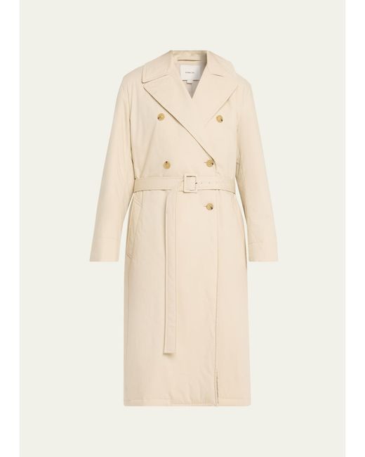 Vince Natural Padded Double-Breasted Coat