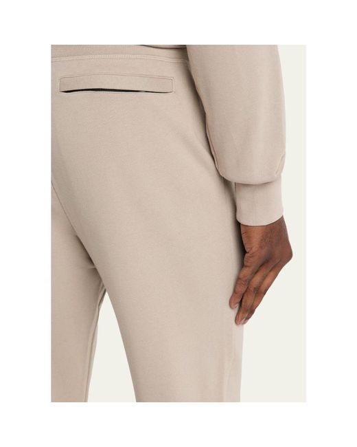 Canada Goose Gray Huron Logo-Patch Sweatpants for men
