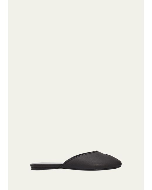 Jude Natural Date Leather Peep-Toe Flats