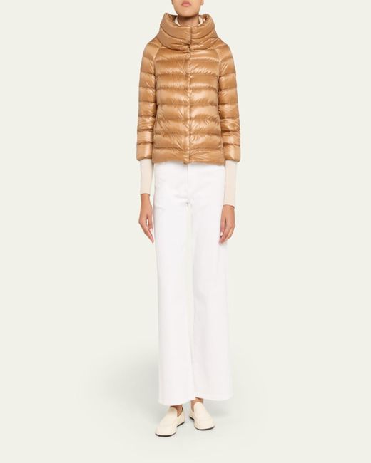 Herno Natural Sofia Ultra-Lightweight Down Bolero Jacket