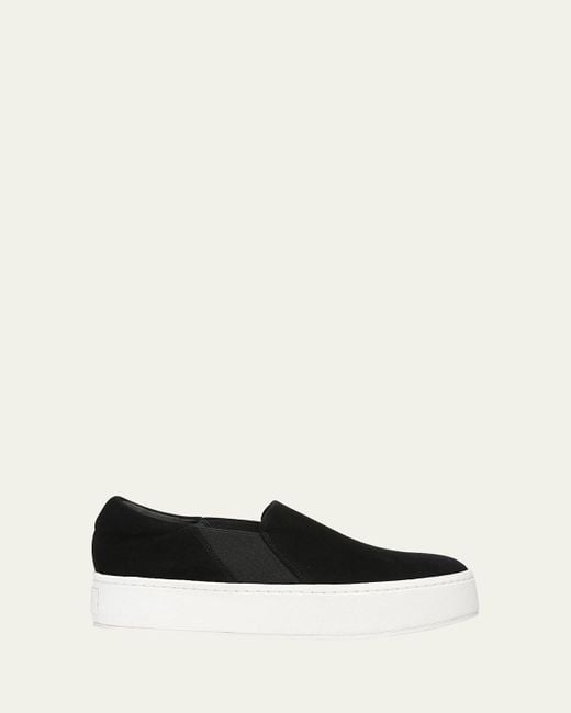 Vince White Warren Suede Platform Skate Sneakers