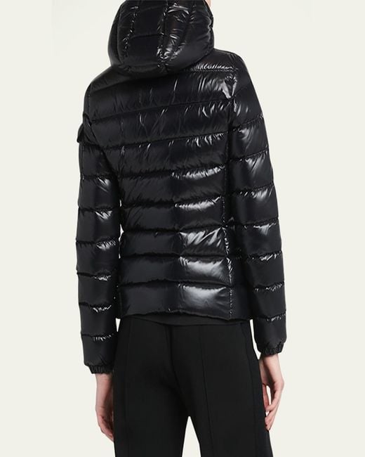 Moncler Black Bady Hooded Short Down Jacket