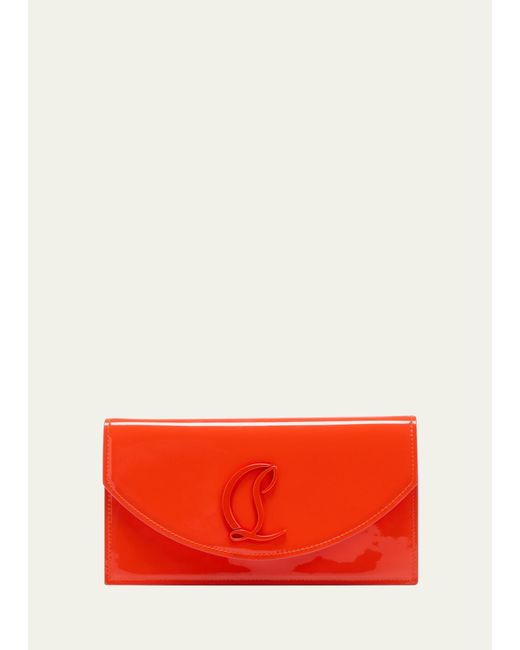 Christian Louboutin Red Loubi54 Wallet On Chain In Patent Leather