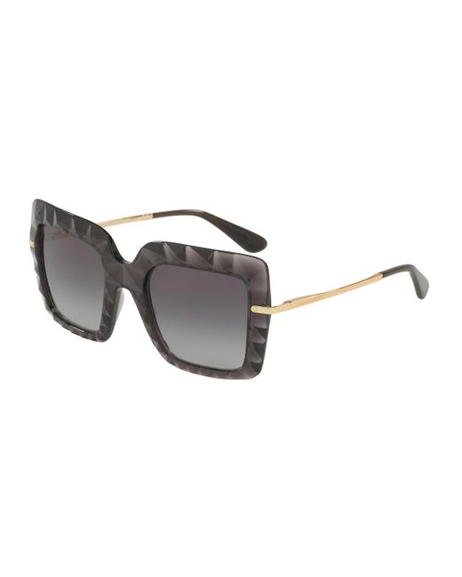Dolce & Gabbana Gray Square-frame Sunglasses