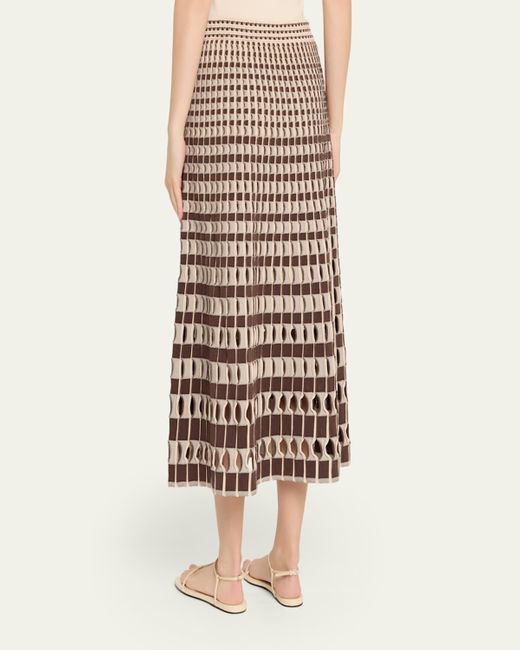 Jonathan Simkhai Natural Larken Midi Skirt