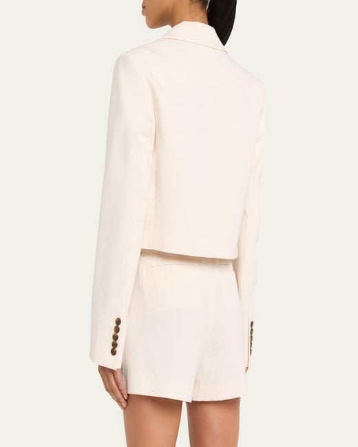 A.L.C. Natural Cam Cropped Single-Breasted Jacket