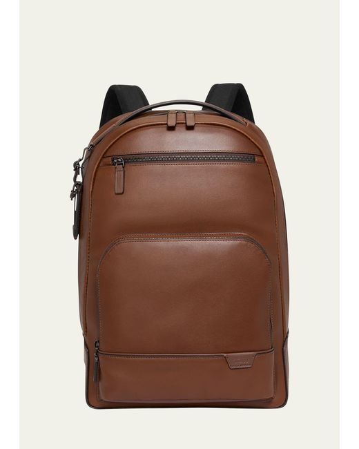 Tumi Brown Warren Leather Backpack