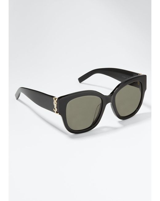 Saint Laurent Ysl Oversized Acetate Cateye Sunglasses Lyst
