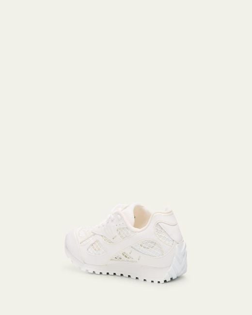 Bottega Veneta Natural Orbit Metallic Net Runner Sneakers