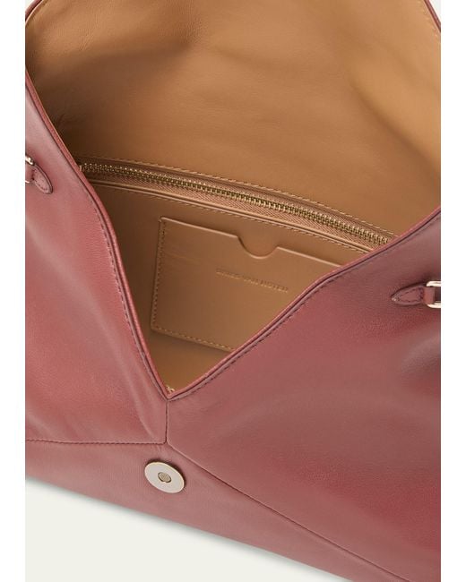 Dries Van Noten Multicolor Envelope Flap Leather Clutch Bag