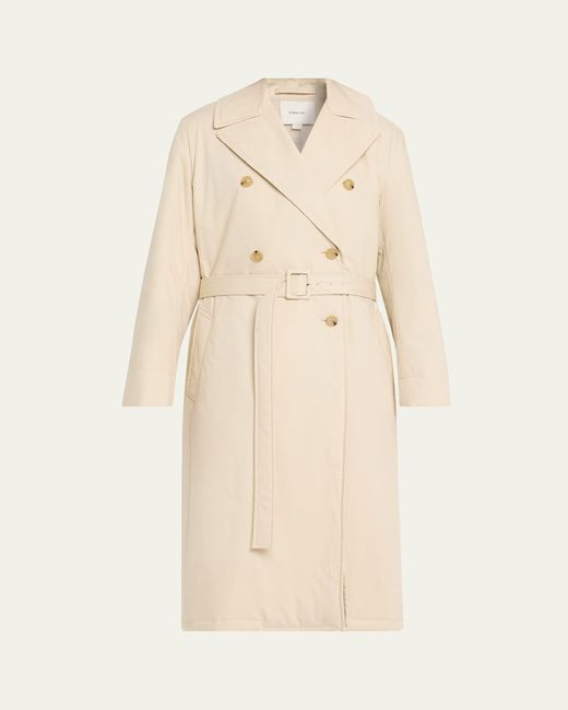 Vince Natural Padded Double-Breasted Coat