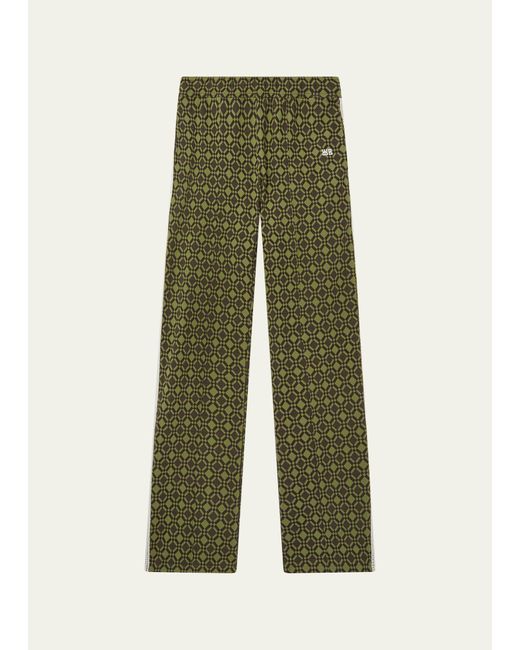 Wales Bonner Green Geometric Jacquard Sweatpants for men