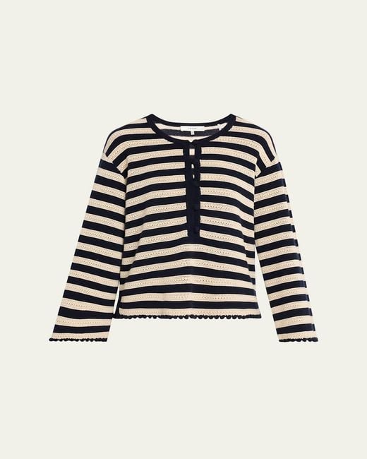 FRAME Black The Easy Captain Pullover