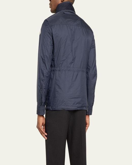 Moncler Blue Lez Field Jacket for men