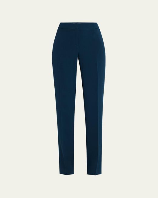 Lafayette 148 New York Blue Barrow Finessecrepe Pants