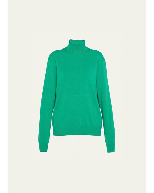 The Row Green Ciba Turtleneck Sweater