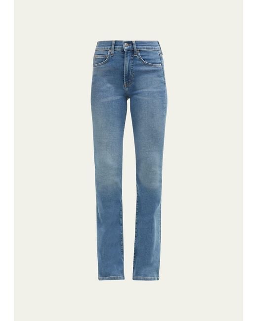 Veronica Beard Blue Beverly High-rise Skinny Flared Jeans