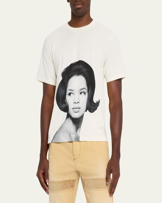 Wales Bonner White Selah Organic Cotton Oversized-Fit T-Shirt for men