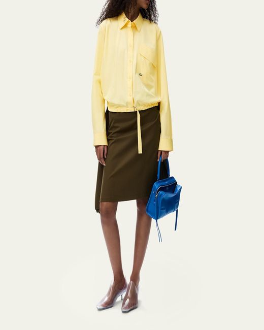 Loewe Yellow Belted Balloon Button-Down Shirt