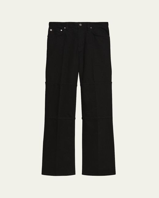 Helmut Lang Black Straight-Leg Carpenter Jeans With Zips