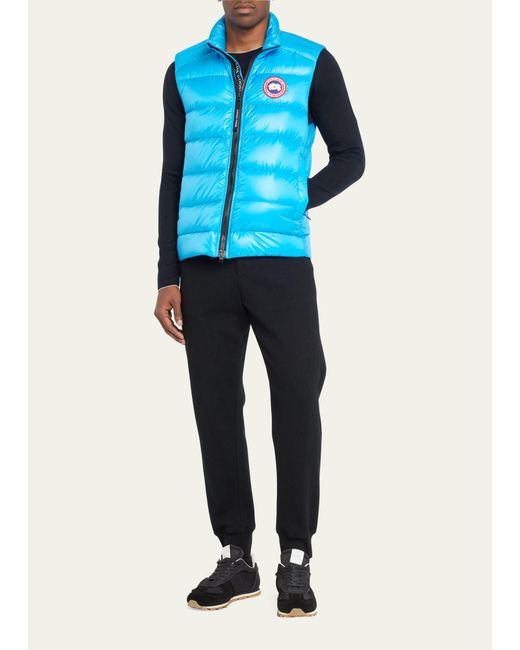 Canada Goose Blue Crofton Quilted Down Vest for men